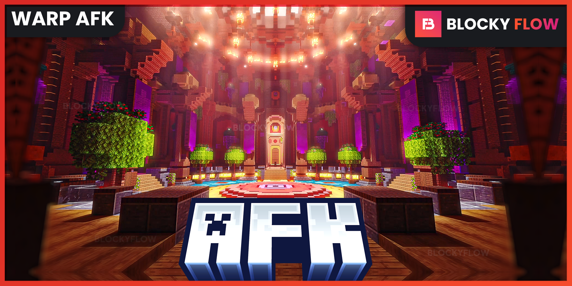 Colorful AFK thumbnail, a colorful Warp AFK room
